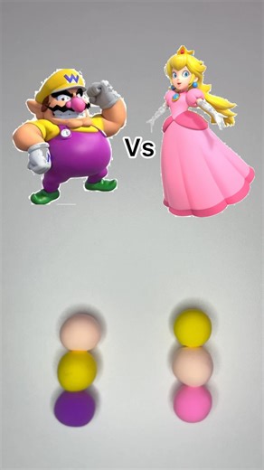 Color Mixing Super Mario Bros Wario Vs Princess Peach #shorts #colormixing #supermariobros
