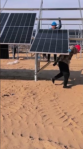 Amazing Manual Solar Panel Installation Made Easy ☀️🔧 #shorts