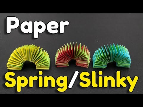 How to Make Paper Slinky Spring Easy!