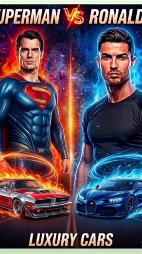 Ronaldo _vs_superman car collection,#shortvideo #facts #nobatidao
