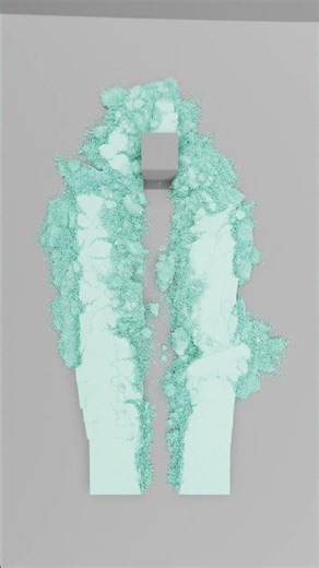 Snow in blender #blender #blender3d #snow #satisfying #simulation