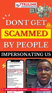 Be careful of scammers who are claiming to be Trulink Immigration Services, Trulink Travel or even Toyosi Labeodan. There are too many of them out there and we do not want you to lose your funds to scammers. If they chat you up as some have been doing, chat us up on our official whatsapp line ( 15875686124) to confirm. We have only one whatsapp number and it is 15875686124. | Trulink Immigration Services