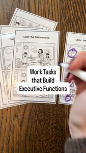 Executive Functions help students to… ✨ Get started ✨ Stay with a task ✨ Manage time ✨ Organize their materials ✨ Think about their thinking (metacognition) ✨ Control impulses and emotion And more. Planning, organizing, remembering steps, staying focused, managing time, regulating emotions… These work tasks help students practice those skills in a structured and engaging way. 25% Off storewide ends tonight, including our new Behavior & Executive Function Work Tasks and everything else you’ve bee
