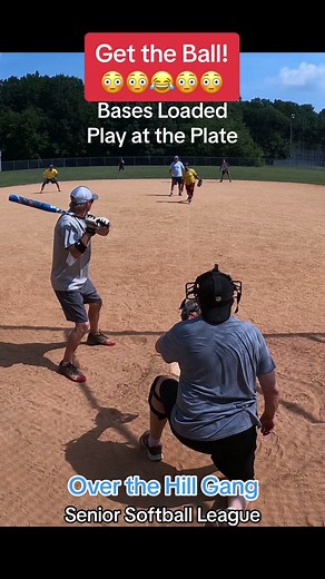 Highlights from Over the Hill Gang senior #softball league. #over60 #menssoftball #playattheplate #larry #seniorsoftball