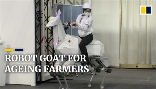 Kawasaki’s robot goat designed to ease Japan’s labour shortage due to an ageing population