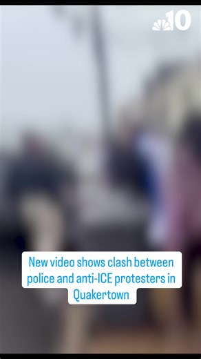 Confrontation Between Police and Protesters in Quakertown