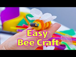 Quick Pipe-Cleaner Bee Idea | EASY DIY CRAFT FOR KIDS