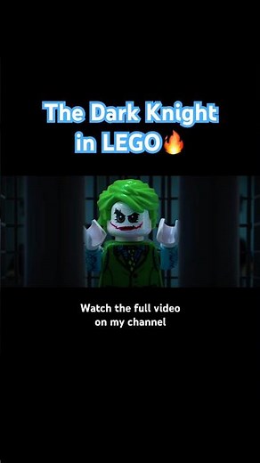 Batman The Dark Knight Trailer in LEGO!🔥💯 #batman #thedarkknight #lego #LEGO