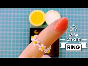 Easy Seed Bead Ring | Daisy Chain Ring Tutorial | Daisy Beaded Ring