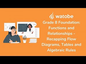 Grade 8 - Functions and Relationships Foundation (recapping flow diagrams, tables & algebraic rules)