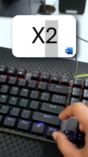 Subscript and Superscript Shortcut key in MS Word. #reels #msword #viral #keyboard#windowscomputer