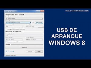 Crear un USB con Windows 8 | Hacer medio de instalación de Windows 8/8.1
