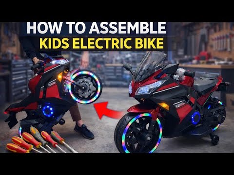 NINJA BIKE UNBOXING AND TASTING[ How To Assemble Kids Electric Bike] (DLS07)Big Size Bike Unboxing