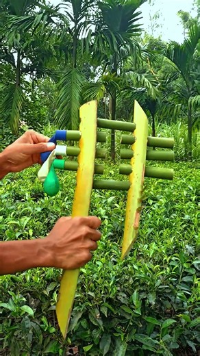 Bamboo gum made of coconut trees. #diycraftideas #slingshots
