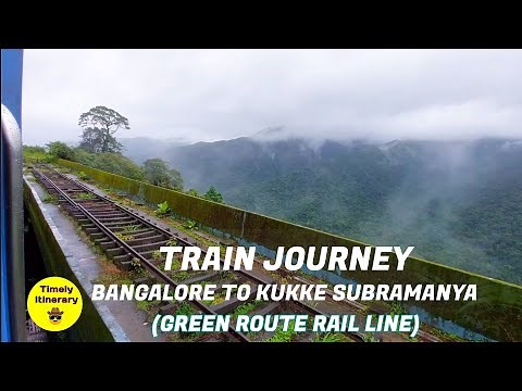Bangalore to Kukke Subramanya Train Journey via Sakleshpur Green Route Western ghats in Karwar Exp