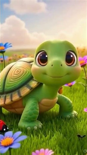 “I’m a Little Turtle 🐢 | Cute 3D Animation for Kids! | #readbuildrise #rbrkids