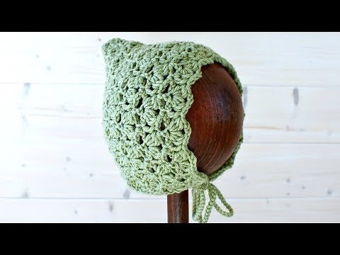How to crochet an easy pixie bonnet / hat - The Zoe Bonnet