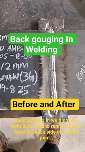 what is back gouging in welding| how to do back gouging in welding #welding #qaqc #weldingquestion