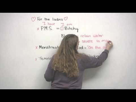 English Vocabulary for the ladies - Talking about your period