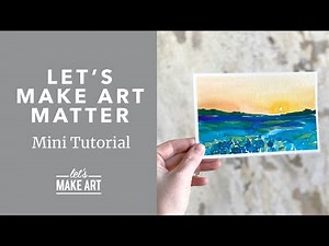 Let's Make Art Matter💙 | Easy Bluebonnet Landscape Watercolor Painting with Sarah of Let's Make Art