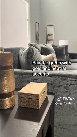 Decorating a Green Velvet Sectional #homedecor #homedesign