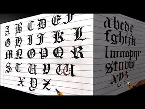 Gothic calligraphy // Old English font.