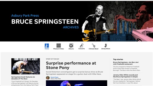 New Asbury Park Press Bruce Springsteen Archive covers 7 decades of the Boss