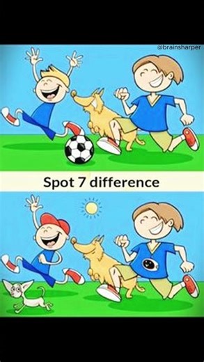Spot The 7 Differences: Brain Teaser Challenge for Kids & Adults