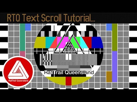 RTQ Behind the Scenes - Scrolling Text on OBS Studio