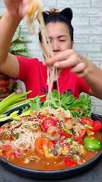 ตำซั้วขนมจีนกุ้งสดเด้งๆ