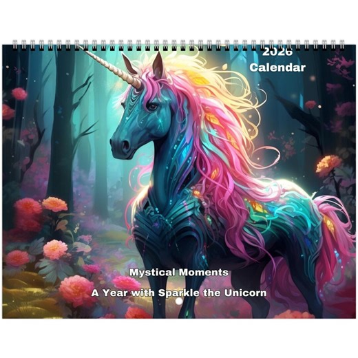 Unicorn Calendar 2026, Unicorn Wall Calendar 2026, Unicorn Gifts, Unicorn Party, Unicorn Fans, Unicorn Lovers, Girl Unicorn Toys, - Etsy
