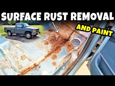 89 Chevy K1500 | floorboard rust removal and paint