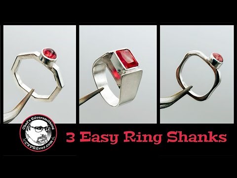 3 Fun Ring Shank Ideas: A Silversmithing Tutorial