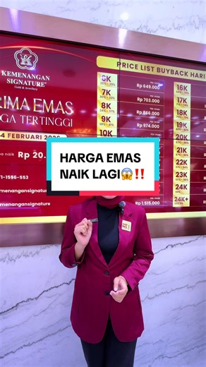 UPDATE HARGA EMAS HARI INI TANGGAL 14/02/2026 TOKO EMAS TERBESAR DI BOGOR #updatehargaemas #hargaemashariini #buybackantam #kemenangansignature #bogorviral