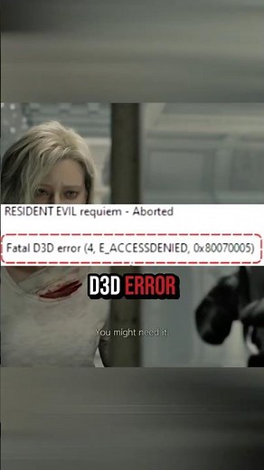 Fix Your D3D Error Right Now #ResidentEvil #Gaming #RE9