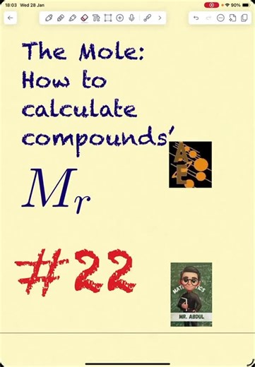 How to calculate the relative molecular mass of compounds? #stoichiometry #gce #gcse #chemistry #moleconcept