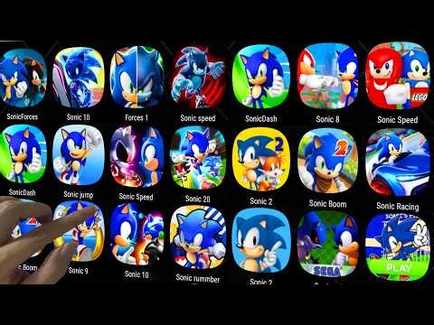 Sonic Forces,Shin Sonic Taper! Sonic Speed Simulator,Sonic Prime,Sonic Dash,Sonic 4 Episode 2.....