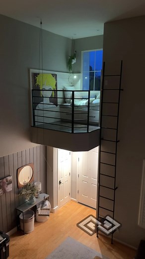 Unique Loft Design with Trap Door and Reading Nook