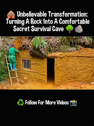 Unbelievable Rock to Survival Cave Transformation