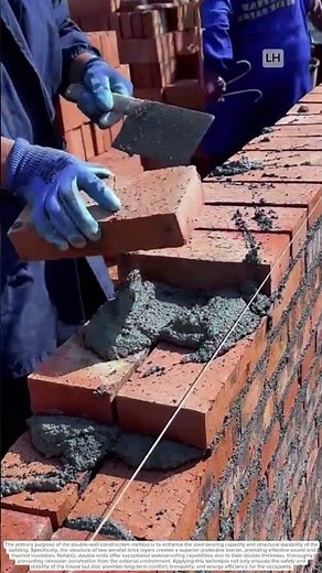 Effective construction method for double walls