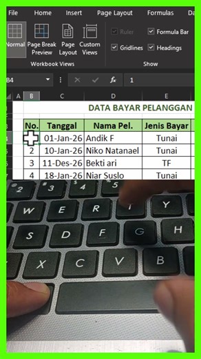 freeze pane very quickly if you use this shortcut