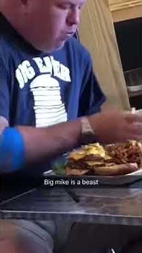 Big Eater Mike slays Not-so-Simple Burger Challenge