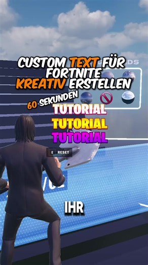 Custom Schrift für Fortnite Creative erstellen