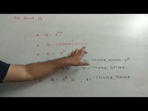 Higher Order ODE Particular Integral
