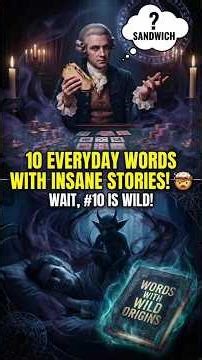 Words With Wild Origins — 10 Everyday Words That Hide Insane Stories🤯 DailyFactShorts#61 #facts #top