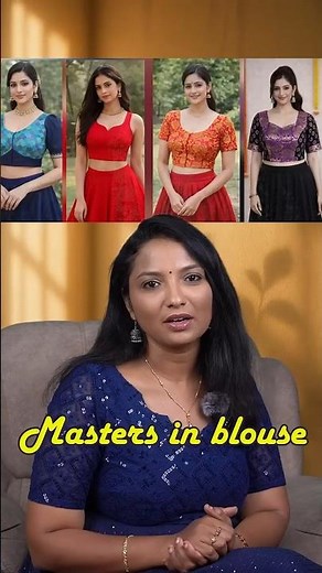 Masters in Blouse Designing ✨ #tailoringtips #fashiondesign #blousedesign