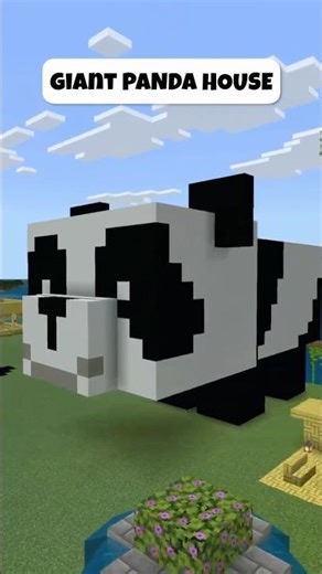 🐼 Giant Panda House in Minecraft #minecraft #minecraftbuilding