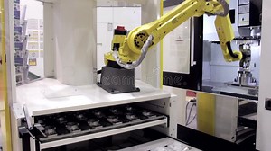 Using an Industrial Manipulator in a Modern Metal Manufacturing Plant. Stock Footage - Video of manipulator, instruments: 149163720