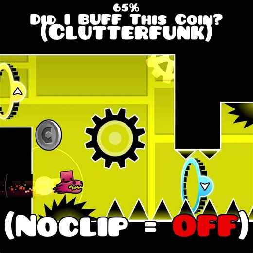 I *BUFFED* This Coin In CLUTTERFUNK [Geometry Dash Short]