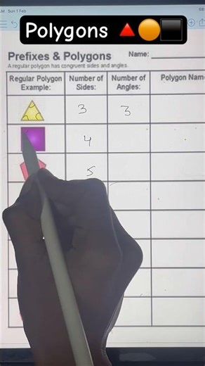 What is a Polygon? | Sides of Polygons | Geometry Short #maths #polygon #trending #viral #viralvideo